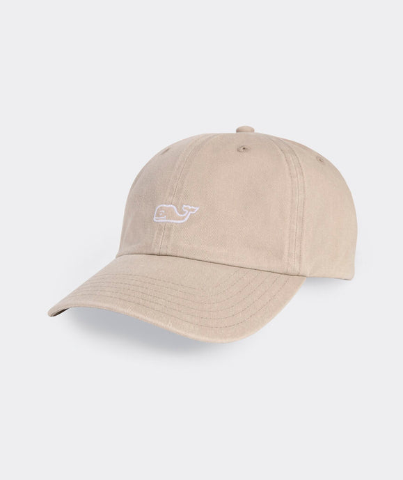 Vineyard Vines Garment Washed Classic Baseball Cap in Khaki