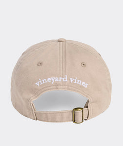 Vineyard Vines Garment Washed Classic Baseball Cap in Khaki