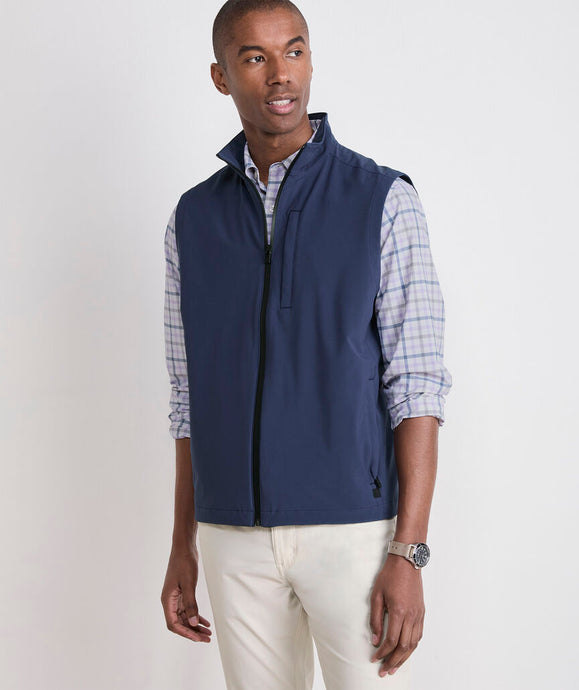 Vineyard Vines The Mariner Soft Shell Vest in Nautical Navy