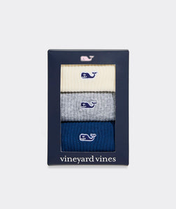 Vineyard Vines Whale Quart Crew 3-Pack Socks