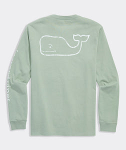 Vineyard Vines Vintage Whale LS Tee in Dune Grass