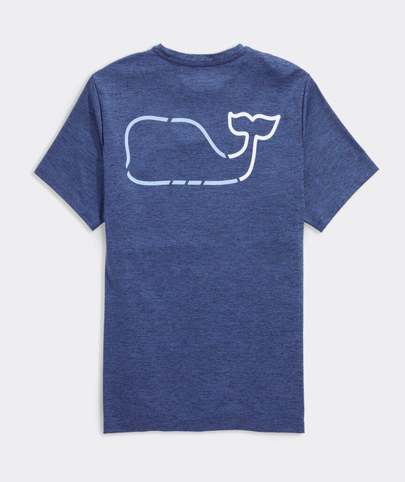 Vineyard Vines Whale Harbor Short Sleeve Tee in Nautical Navy