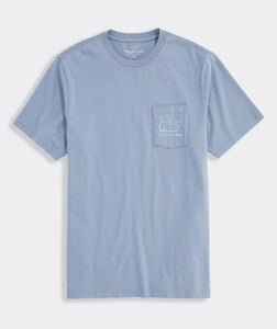 Vineyard Vine Burgee Vintage Whale SS Tee in Summer Evening