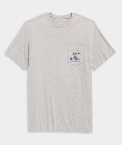 Vineyard Vines Pup Cup SS Tee in Grey Heather