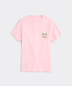 Vineyard Vines Banana Hammock Short Sleeve Tee in Flamingo