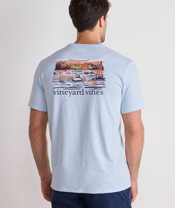 Vineyard Vines Dockside Autumn Wakes SS Tee