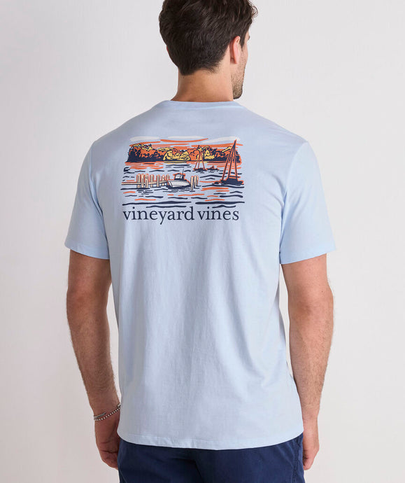 Vineyard Vines Dockside Autumn Wakes SS Tee