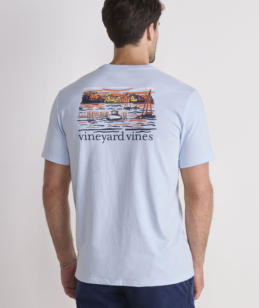 Vineyard Vines Dockside Autumn Wakes SS Tee
