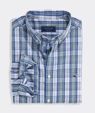 Load image into Gallery viewer, Vineyard Vines Washashore Plaid Perfect Wash Shirt in Dune Grass