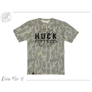 Huck Ghost Logo SS Tee in Bottomland
