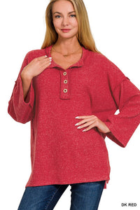 Take Me Away Sweater Dk Red