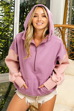 Load image into Gallery viewer, Everything I&#39;ll Ever Need Color Block Hoodie Mauve