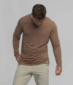 Southern Shirt Men's Henley Max Comfort LS in Natural