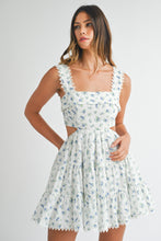 Load image into Gallery viewer, We Spend Our Lives Tiered Cut Out Mini Dress Blue