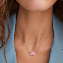 Load image into Gallery viewer, Kendra Scott Elisa Silver Necklace in Carnation Opal
