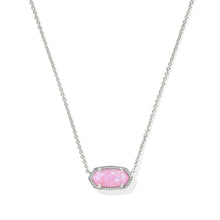 Load image into Gallery viewer, Kendra Scott Elisa Silver Necklace in Carnation Opal