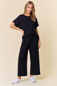 Boho Breeze Pant Set Black