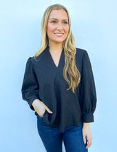 Load image into Gallery viewer, My Empire 3/4 Puff Sleeve Blouse