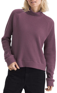 The North Face Women's Mock Neck Chabot Pullover in Midnight Mauve