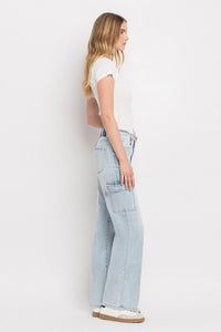 Drifting Back Together Super High Rise Cargo Jeans