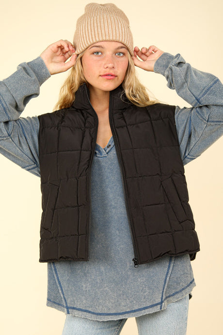 What You Need Puffer Vest in Black