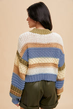 Load image into Gallery viewer, On a Holidate Color Block Stripe Sweater in Multi