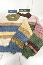 Load image into Gallery viewer, On a Holidate Color Block Stripe Sweater in Multi