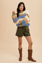 Load image into Gallery viewer, On a Holidate Color Block Stripe Sweater in Multi