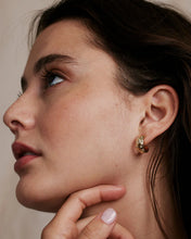 Load image into Gallery viewer, Bryan Anthonys To The Moon &amp; Back Hoop Earrings in Gold