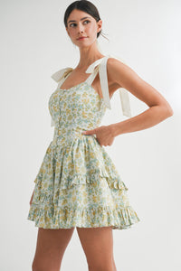 Little Bit Of Sunshine Floral Mini Dress