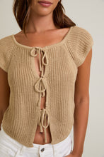 Load image into Gallery viewer, Just Maybe Front Tie Sleeveless Sweater Cardigan Top