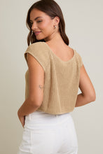 Load image into Gallery viewer, Just Maybe Front Tie Sleeveless Sweater Cardigan Top