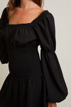 Load image into Gallery viewer, Nothing But Trouble Square Neck LS Dress