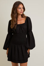 Load image into Gallery viewer, Nothing But Trouble Square Neck LS Dress