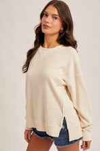 Load image into Gallery viewer, Buying Diamonds Thermal Crew Oversized Pullover