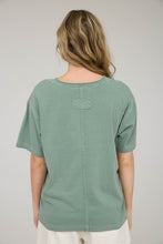 Load image into Gallery viewer, Never Looking Back V-Neck SS Knit Top in Olive