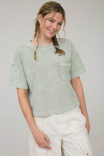 Load image into Gallery viewer, I&#39;ve Been Everywhere Ribbed SS Top in Light Olive