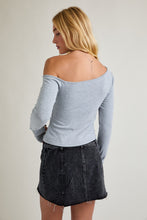 Load image into Gallery viewer, So What Asymmetrical LS Top in Heather Grey