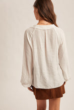 Load image into Gallery viewer, Calling In V-Neck Ruffle LS Blouse