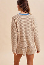 Load image into Gallery viewer, Every Conversation Stripe Knit LS Top &amp; Shorts Set