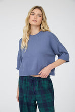 Load image into Gallery viewer, Really Nice Exposed Seam SS Pullover in Denim