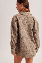 Load image into Gallery viewer, Never Miss Me Brushed Animal Print Shacket