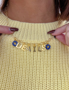 Game Day Trendy Charm Necklace - Devils