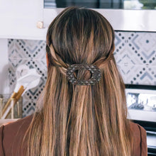 Load image into Gallery viewer, Teleties Small Flat Round Clip Truly Taupe Quilted