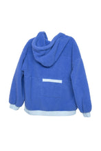 Load image into Gallery viewer, See You Two-Toned Sherpa Pullover Hoodie in Blue