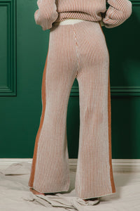 Everything I Love Ribbed Sweater and Pants Set Cinnamon