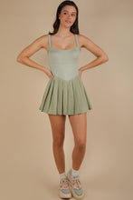 Load image into Gallery viewer, I know A Few Things Pleated Skirt Activewear Dress in Sage