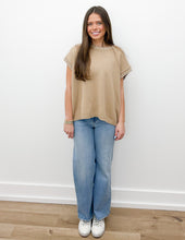 Load image into Gallery viewer, Hear The Crowd Stitch Detail Sweater Vest in LT. Mocha