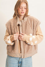 Load image into Gallery viewer, Been Lonely Sherpa Stand Collar Vest in Light Mocha