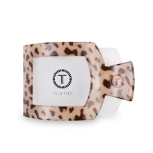 Load image into Gallery viewer, Teleties Large Flat Square Clip Blonde Tortoise